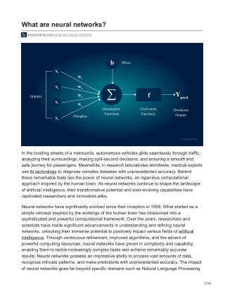 What are neural networks