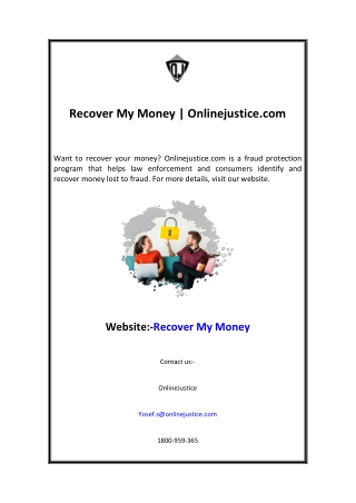 Recover My Money  Onlinejustice.com