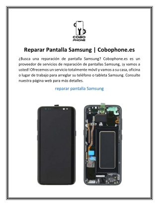 Reparar Pantalla Samsung  Cobophone.es