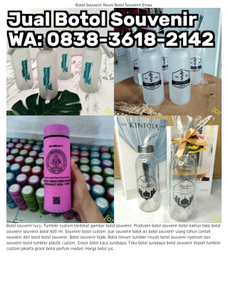 Ö8౩8_౩Ϭ18_ᒿ1ㄐᒿ (WA) Botol Souvenir Rokok Botol Souvenir 900 Ml