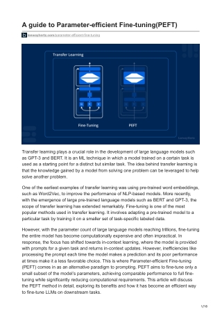 leewayhertz.com-A guide to Parameter-efficient Fine-tuningPEFT