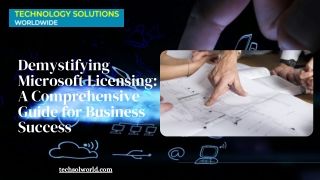 Get All Microsoft licenses from Technology Solutions Worldwide