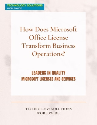 Get Microsoft Office Licenses For Business