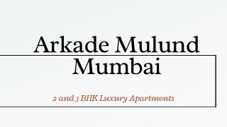 Arkade Mulund West Mumbai - PDF