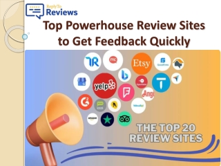 Top Powerhouse Review Sites to Get Feedback Quickly