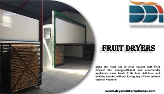 Fruit Dryers