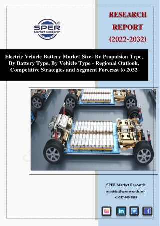 Electric Vehicle Battery Market Growth 2023, Revenue, Trends Analysis 2022-2032