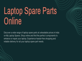 Buy Genuine Laptop Spare Parts Online in India