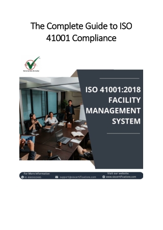 The Complete Guide to ISO 41001 Compliance