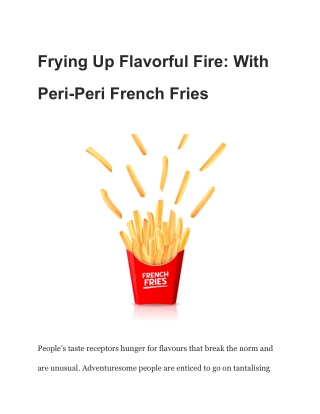 Peri Peri French Fries