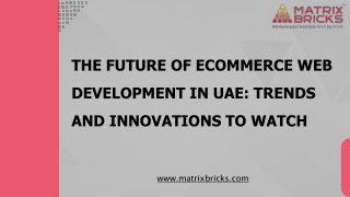 The Future of eCommerce Web Development in UAE-Trends and Innovations to Watch