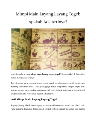 Mimpi Main Layang Layang Togel_ Apakah Ada Artinya_