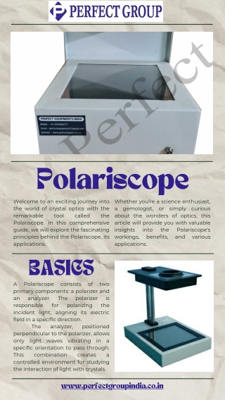 Polariscope | Perfect Group India