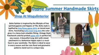 Gypsy Summer Handmade Skirts