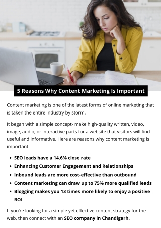 5 Reasons Why Content Marketing Is Important