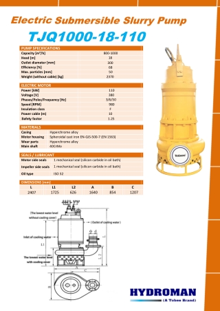 TJQ500-25-90  Technical Data Sheet