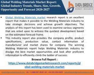 Welding Materials -Chemical Material