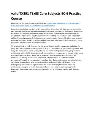 TX391 TExES Core Subjects EC-6