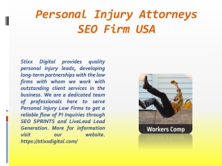 Personal Injury Attorneys SEO Firm USA