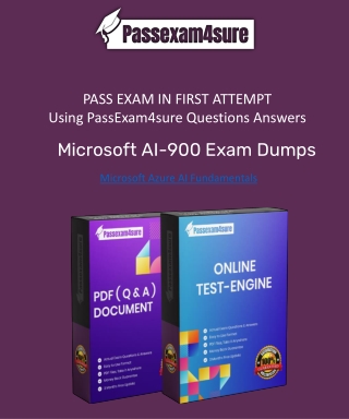 First Attempt Guaranteed Success in Microsoft AI-900 Exam |Passexam4sure