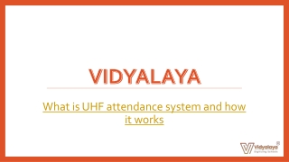 What is UHF attendance system and how it works