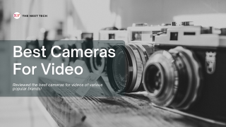 Best Cameras For Video