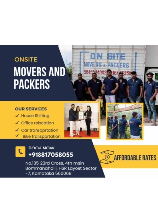 Onsite Movers - Affordable Prices