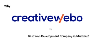 CreativeWebo: The Best Web Development Company in Mumbai for Professional Result