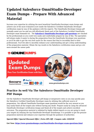 Important OmniStudio-Developer PDF Dumps for Prime Scores