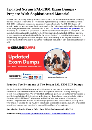 PAL-EBM PDF Dumps For Most effective Exam Success