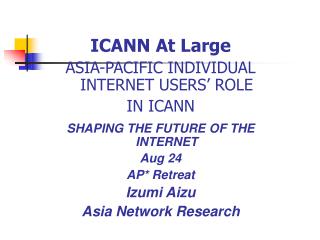 icann at largeasia-pacific individual internet users