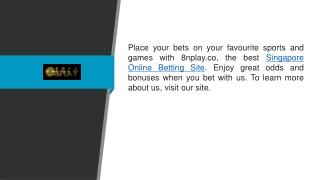 Singapore Online Betting Site 8nplay.co