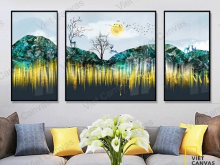 Canvas paintings to decorate space