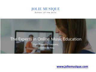 Online Music Education - www.joliemusique.com