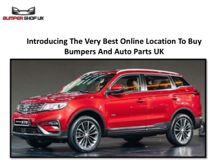 Introducing The Very Best Online Location To Buy Bumpers And Auto Parts UK