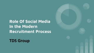 Role Of Social Media In the Modern Recruitment Process