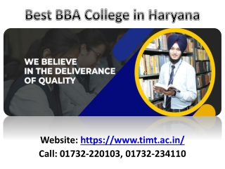 Best BBA College in Haryana | Best MCA College in Haryana | BCA College in Harya