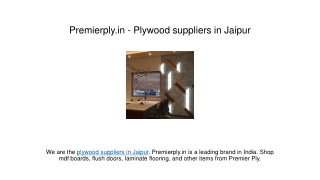 plywood suppliers in jaipur