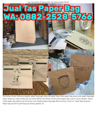 Ö882–2528–5ᜪϬϬ (WA) Paper Bag Murah 100 Ribuan Tas Kertas Jogja Warna Warni