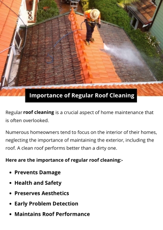 Importance of Regular Roof Cleaning