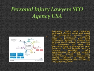 Personal Injury Lawyers SEO Agency USA