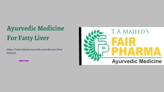 Ayurvedic Medicine For Fatty Liver