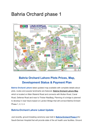Bahria Orchard phase 1