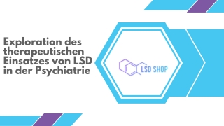 Exploration des therapeutischen Einsatzes von LSD in der Psychiatrie