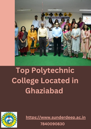 Top Polytechnic College Located in Ghaziabad | Best scope in Polytechnic Course