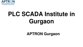 PLC SCADA Institute in Gurgaon