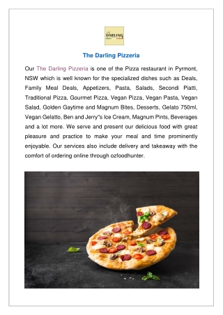 Up to 20% Offer Order Now - The Darling Pizzeria
