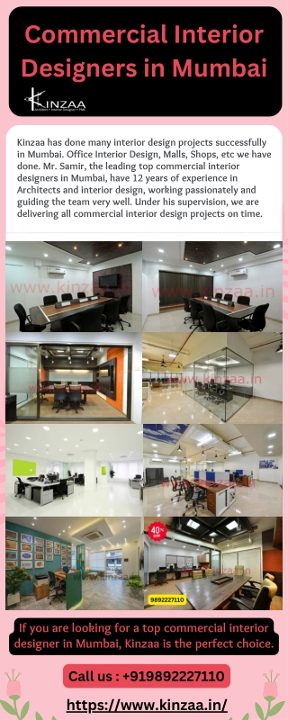 Top Commercial Interior Designers in Mumbai - Famous Architects in Mumbai - Kinzaa