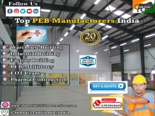 PEB Building Manufacturers, Chennai, Tamil Nadu, Namakkal, Salem, Thanjavur, India