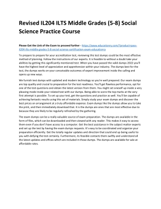 IL204 ILTS Middle Grades (5-8) Social Science